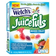 Welch's Juicefuls, Mixed Fruit Fruit Snacks, 1 Ounce, 6 Pouches
