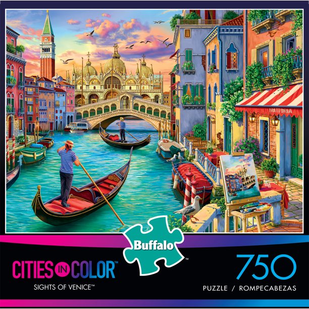 Buffalo Games Cities in Color Sights of Venice 750 Piece Jigsaw