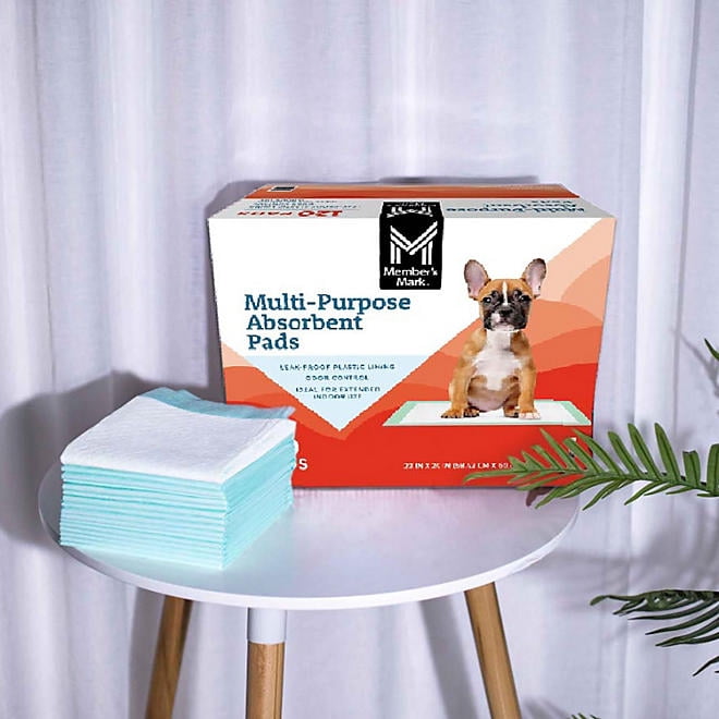 Puppy Training & Potty Multipurpose Absorbent Pads, 23" x 24", 120 ct.