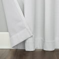 thumbnail image 2 of Sun Zero Array Woven Dobby Draft Shield Fleece Insulated 100% Blackout Grommet Curtain Panel50" x 84", Dove White, 2 of 3