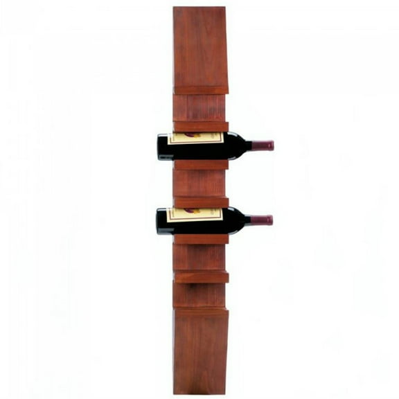 Home Decorative Wall-Mounted Vertical Wood Wine Rack