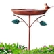 thumbnail image 1 of Bird Baths Outdoors Standing Bird Bath With Metal Stake Vintage Birdfeeder Yard Art For Patio Decking Garden Lawn, 1 of 5
