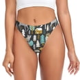 thumbnail image 1 of Balery Moose Squirrel owls tree Tangas de Algodón para Mujer con Estampado – Ropa Interior Sexy, Transpirable, G-string-4X-Large, 1 of 6