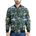 thumbnail image 2 of Chaqueta con cremallera para acampar con dibujos animados para hombres y niños, abrigo con estampado 3D, chaquetas casuales con cremallera para la calle, sudadera tipo bombardero para primavera y otoñ, 2 of 5