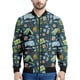 thumbnail image 2 of Chaqueta con cremallera para acampar con dibujos animados para hombres y niños, abrigo con estampado 3D, chaquetas casuales con cremallera para la calle, sudadera tipo bombardero para primavera y otoñ, 2 of 5