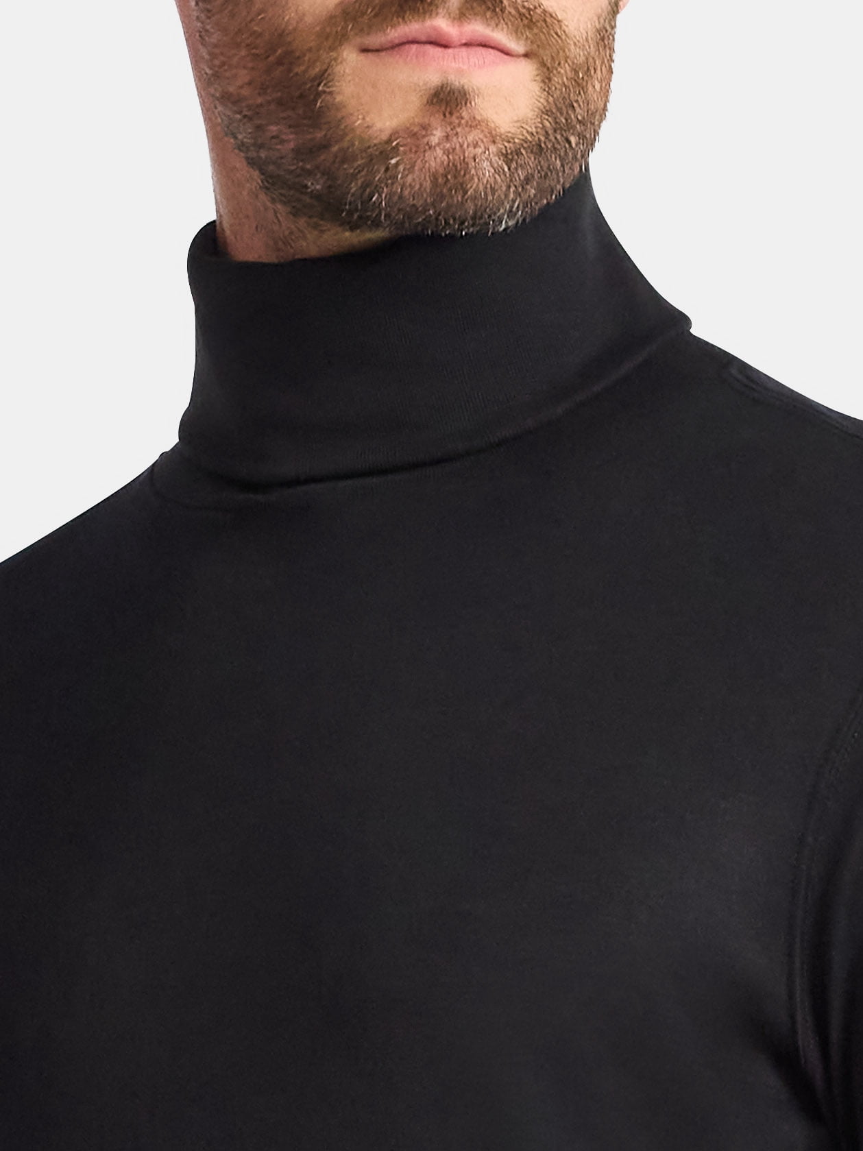 George Men's Turtleneck Pullover with Long Sleeves, Sizes S-3XL
