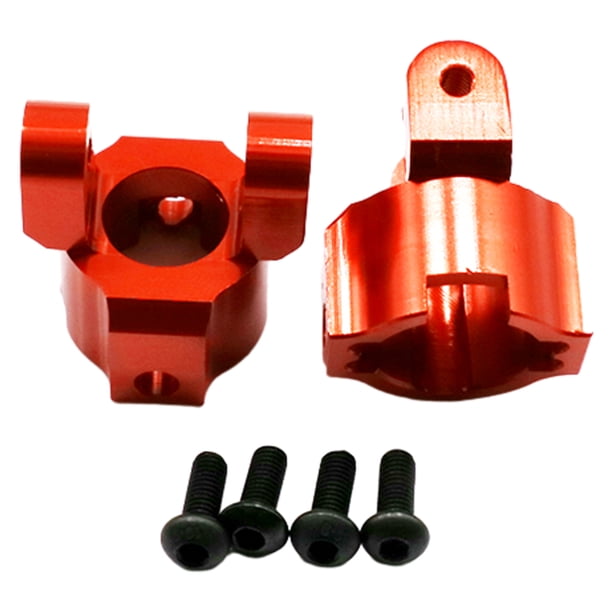 Bloques de ruedas Vogacara RCGOFFLOW Aleación de aluminio C Hubs RC 1/10 Rojo