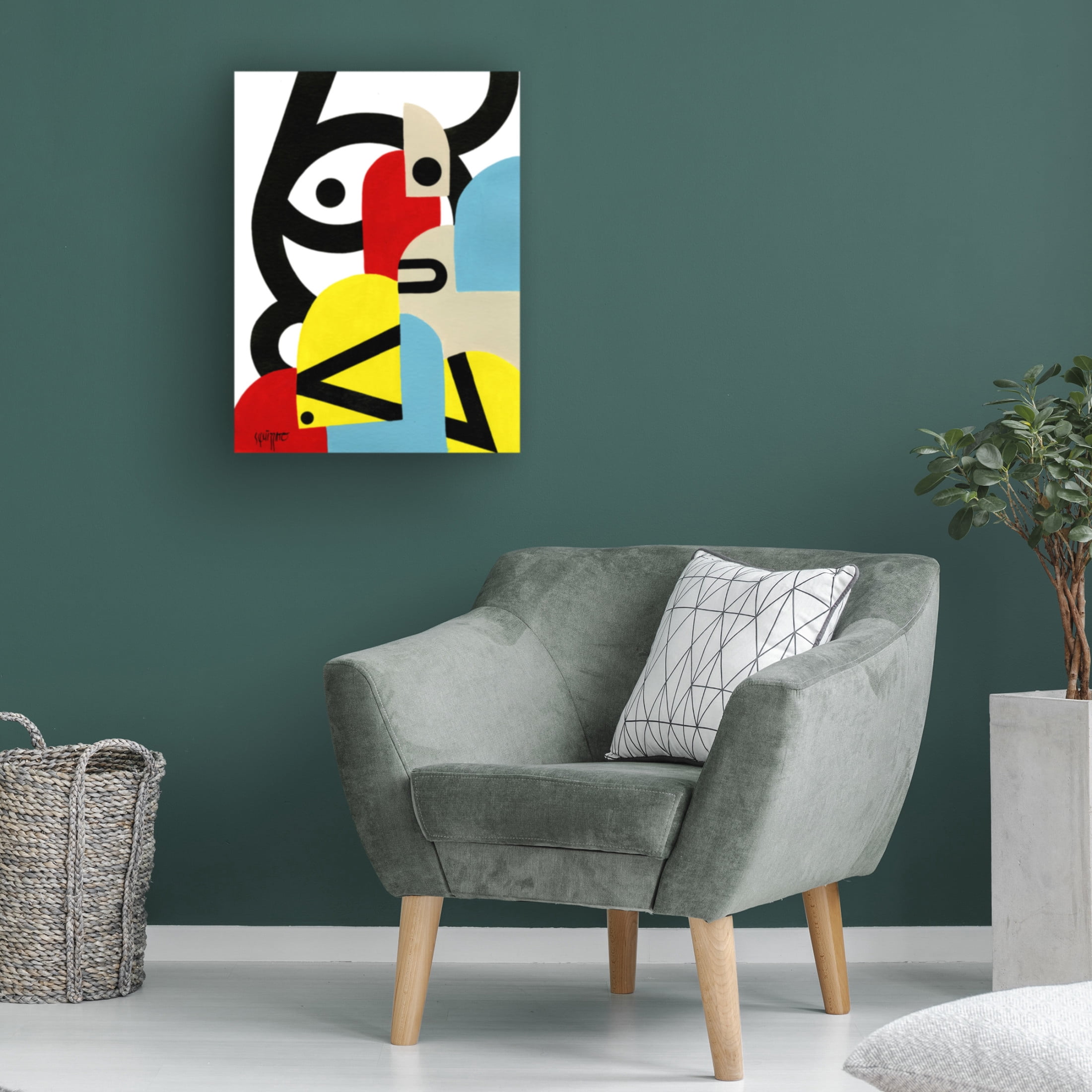 Canvas Wall Art - Antony Squizzato 'Bushman' Wall Art for Living Room, Bedroom, or Office Décor by Trademark Fine Art - 18 x 24 Inches