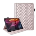 thumbnail image 3 of for Lenovo Tab M11 Plus/K11 Plus 11.45 Inch 2024 Case, Rhombus Pattern Multiple Viewing Angles Stand Slim Folio Cover (Rose Gold), 3 of 6