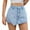 Blue, variant on MIXUE Skirts For Women Summer Solid Color A Line With Pockets Casual Bodycon Mini Denim Skirt Daily-Wear,Blue,XS