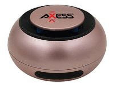 AXESS Bluetooth Speaker Built-In Rechargeable Battery Rose Gold SPBW1048RG - image 2 of 5