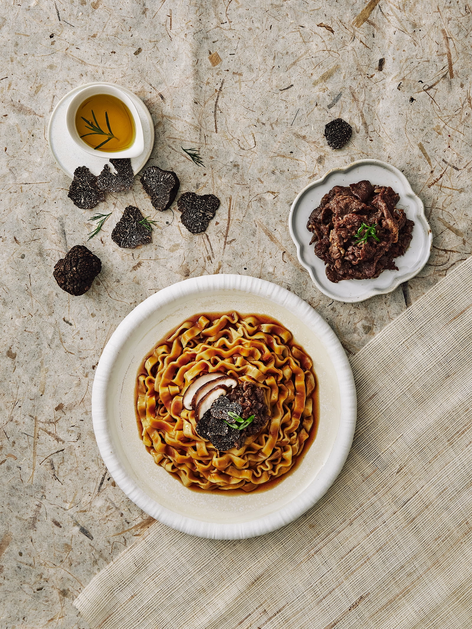 ARIH Modern Noodles, Western-Korean Fusion Soup-Less Noodles, Truffle Bulgogi, Bowl