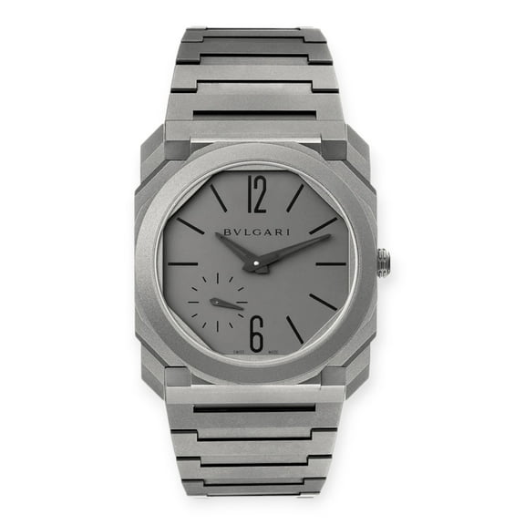 Pre-Owned Bvlgari Octo Finissimo 102713 Titanium Ultra Thin Mens Watch