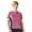 Lotus/Black, variant on Monterey Club Women's Molly Double Contrast Zip Golf Polo Shirt #2138