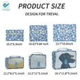 thumbnail image 6 of Deago Set of 6 Packing Cubes Compression Travel Carry On Luggage Organizer Bags Toiletry Bag Lightweight Pouch, 6 of 7