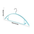 thumbnail image 3 of Space Saving Velvet Hangers - Non-Slip, Chrome Hooks, Perfect for Thin Straps, Ideal for Scarves and Accessories - 10 Pcs Set, 3 of 6