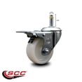 thumbnail image 2 of 3 Inch Nylon Wheel Swivel 7/16 Inch Grip Ring Stem Caster Total Lock Brake SCC, 2 of 2