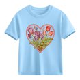 thumbnail image 1 of hengsof T-shirt Basique à Manches Courtes et Col Rond pour Enfants, 1 of 3