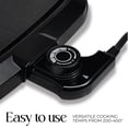 thumbnail image 3 of COOK WITH COLOR Electric Griddle 1200W, Nonstick Surface for Pancakes, Burgers, Eggs & More, Removable Temperature Control, Slide-Out Drip Tray, 10", 3 of 6