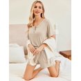 thumbnail image 3 of Ekouaer Womens 2 Piece Pajamas Set Short Sleeve shorts Sleepwear Lounge Sets PJ Sets with Pockets, 3 of 6