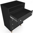 thumbnail image 4 of Manhattan Comfort Freedom Commode à 4 Tiroirs en Noir, 4 of 8