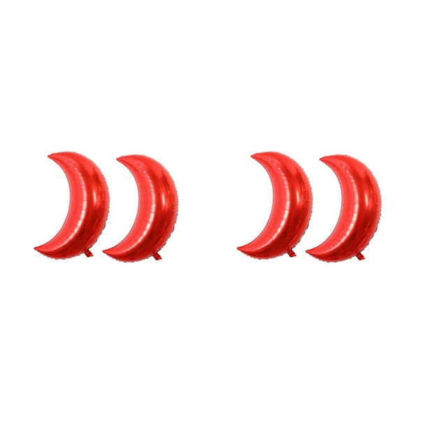 Matsuzay Paquete de 2 decoraciones para fiestas, material de papel de aluminio para bebés de un año, suministros para el hogar de gran tamaño, globo Rojo 2piezas Matsuzay CBP287926