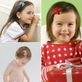 thumbnail image 4 of VANIDO Baby Hair Clips No Slip Hair Bows for Toddler Girls, Baby Barrettes for Fine Hair, Fully Lined Hair Pins Tiny 2" Hair Bows Alligator Clips for Girls Infants, 4 of 5