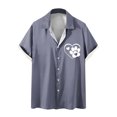 thumbnail image 1 of Camiseta Casual con Botón de Solapa de Color Sólido de Manga Corta para Hombres, Camiseta Ligera para Fiesta, Trabajo, Viajes Y Primavera Verano, 1 of 5