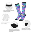 thumbnail image 6 of Daiia Sports Socks Disco Roller Skates Printed Novelty Crew Socks for Men Women Knee High Socks Cotton Socks Soft & Breathable Support Unisex Socks, 6 of 9