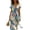 01 Blue, variant on Bohemian Chiffon Flowy Dress for Women Summer Elegant Floral Print V Neck Swing Wedding Guest Vacation Dresses