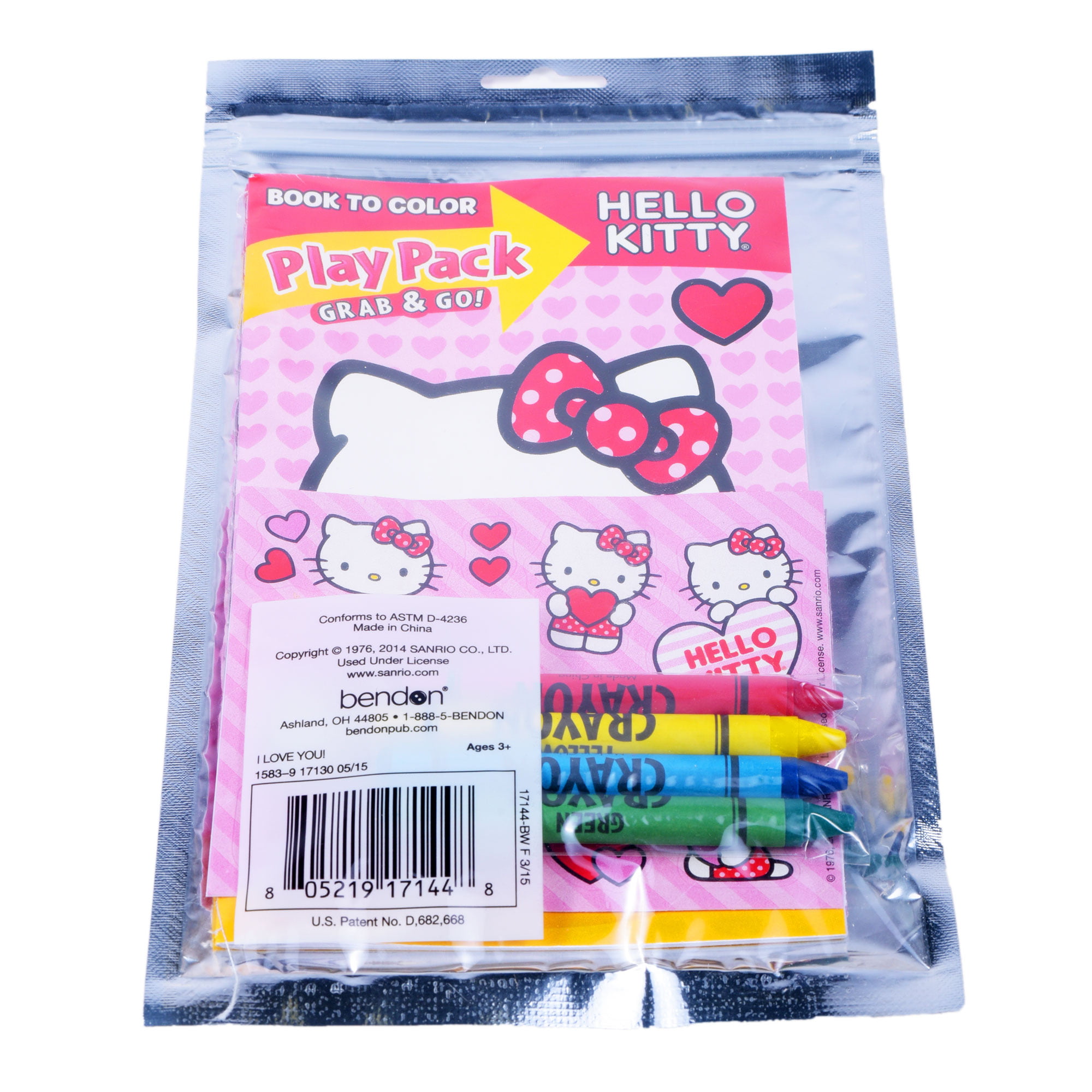 Hello Kitty I Love You! Play Pack Grab and Go Activity Kit - Macanoco and  Co.