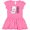 Raspberry with Polka Dots, variant on Inktastic My Great Aunt Loves Me- cute and happy llama Gift Baby Girl Dress