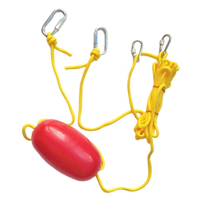 Flotador para Kayak, ancla de , bola de flotabilidad, cuerda de nailon, y anillos de acero, de cuerda de remolque de cuerda de 33 Baoblaze Cuerda de remolque para kayak