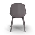 thumbnail image 5 of Pemberly Row Mid-Century Molded Plastic Seat Dining Chair in Gray, 5 of 6