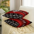 thumbnail image 3 of 18 x 18-Inch Southwest Native Design Square Cushion Covers Set of 2 Boys Girls Southwestern Geometric Reversible Throw Pillow Covers for Kids Tribal Pillow Covers Home Decor Red Grey, 3 of 6