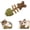 Green+Brown, variant on Catnip Silvervine Chew, Natural Fishbone Chew Toy for Cats, Fishbone-Shaped Dental Chew for Licking, Pawing, Boredom Relief and Enrichment (1 pc Type C)