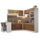 thumbnail image 2 of Cocina Integral Completa Esquinera con Isla Madesa Glamy BM, 2 of 10