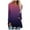 Purple, variant on Aueoeo Womens Winter Casual T-Shirts Long Sleeve V Neck Tunic Tops Plus Size Tops Loose Comfy Tee Shirt Blouse