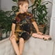 thumbnail image 4 of Balery Colorful Bull Western Man Conjunto de Pijama Infantil de Manga Corta con Estampado – Ropa de Dormir de Algodón Suave-4X-Large, 4 of 6