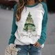 thumbnail image 1 of Ichuanyi Liquidación navideña Mujeres Fashion Investment Redonde Redondeo Reduce Tops de manga larga Tops Swoussing sin sudadera sin capucha ICHUANYI WER202308213560, 1 of 5
