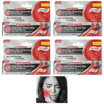 4 Pc Oral Pain Relief Gel Analgesic Maximum Strength Benzocaine 20% Toothache
