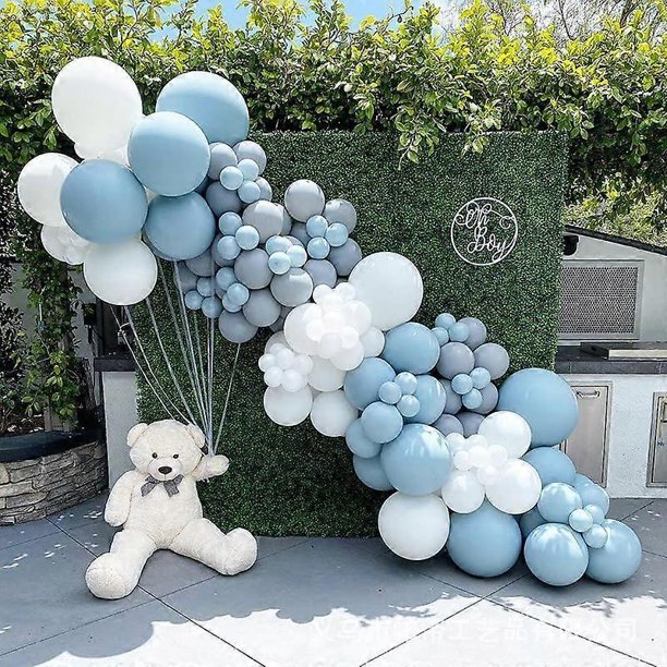 Kit de arco de guirnalda de globos de 145 piezas, globos de látex metálicos de confeti en tonos pastel morado, dorado y blanco para mujeres, cumpleaños, baby shower, bodas y fiestas.