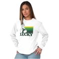 thumbnail image 4 of Popeye The Sailor Man Lucky St Paddys Long Sleeve TShirt Men Women Brisco Brands M, 4 of 6