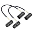 thumbnail image 1 of Cable XLR Devinal giratorio en ángulo recto, XLR macho a hembra, 25 cm, 1 of 9