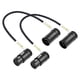 thumbnail image 1 of Cable XLR Devinal giratorio en ángulo recto, XLR macho a hembra, 25 cm, 1 of 9