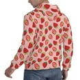 thumbnail image 3 of KLL Strawberries Print Mens Hoodie Long Sleeve Casual Pullover Hooded Sweatshirt Fashion Drawstring Hoodies with Pocket-3X-Large, 3 of 6