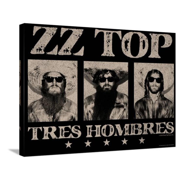 ZZ Top Tres Hombres, 1973 Stretched Canvas Print Wall Art Walmart