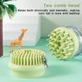 thumbnail image 3 of EIMELI Pet Multifunctional Bath Massage Brush Can Store Bath Liquid With Soft Silicone Dual Comb Head For Dog and Cat Cleaning, 3 of 7