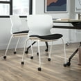 thumbnail image 6 of HON Basyx Contempo Guest Chair, 2 Pack, White/Black (BSX412VA10W), 6 of 16