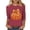 Red, variant on Fall Shirts for Women Halloween Pumpkin Graphic Tees Thanksgiving Family Tops Cute 3/4 Sleeve Autumn Thanksgiving T-Shirt